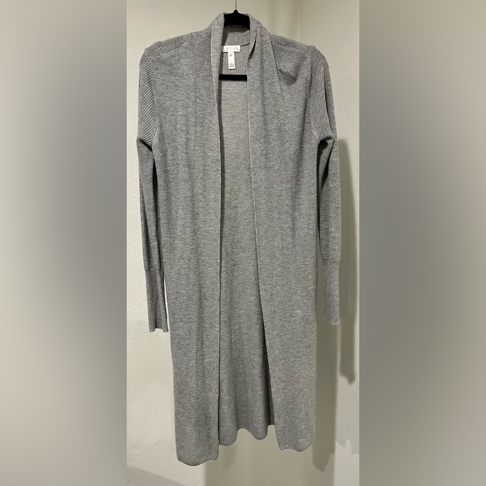 Leith Gray Long Cardigan